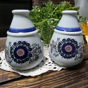 Vintage Goebel Floral Ceramic Salt and Pepper Shakers
